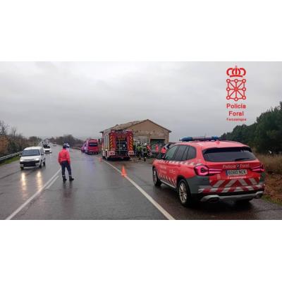 Muere un hombre tras chocar contra un edificio en Tudela