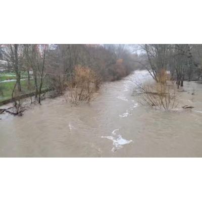 Estado del río Arga a su paso por San Jorge