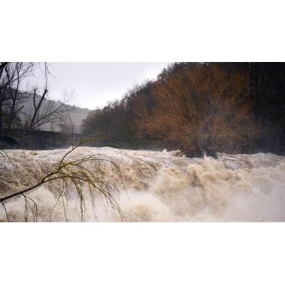 Fotos de los desbordamientos por las lluvias en Navarra