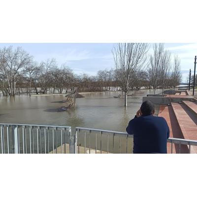 Fotos de la crecida del río Ebro en la Ribera
