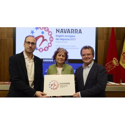La candidatura navarra a Región Europea del Deporte 2027 ya tiene logo