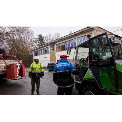 Comienzan los trabajos para derribar IONGRAF en Villava