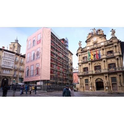 La retirada de andamios dejará a la vista el nuevo color de Casa Seminario