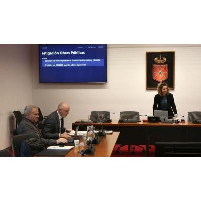 Los agentes de la UCO guardan silencio por orden del juez en el Parlamento de Navarra