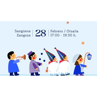 Sangüesa celebra el Carnaval ArgiUrdin con un pasacalles que simboliza el despertar del río