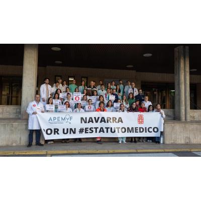 Nuevas concentraciones de los médicos navarros para pedir un estatuto marco propio