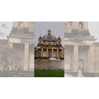 Se hace viral un vídeo del 'derribo' del Monumento a los Caídos de Pamplona