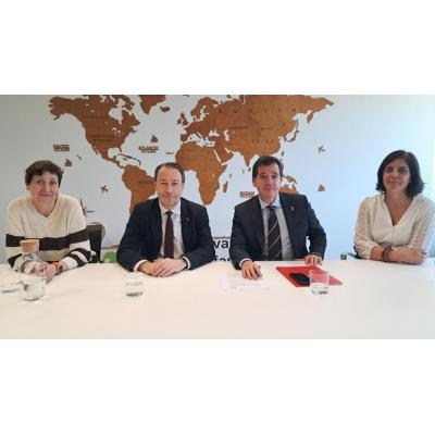 Industria, CEIN y UPNA firman un convenio para la gestión de Hirugarrena, un nuevo espacio para el emprendimiento