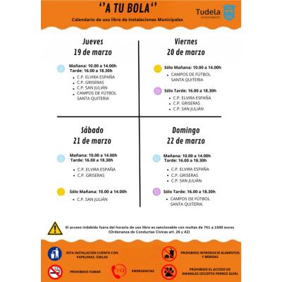 A TU BOLA. 19 al 22 de marzo de 2026