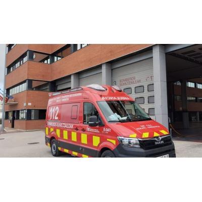 El Servicio de Bomberos de Navarra adquiere una nueva ambulancia para el parque de Tafalla