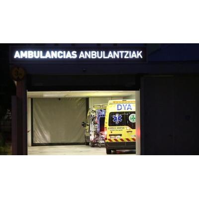 Herido un motorista en la colisión con un coche en Pamplona