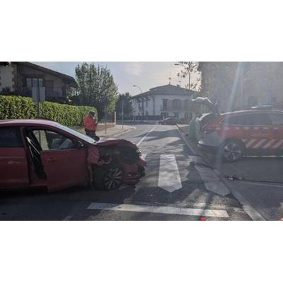Atendido un accidente en Etxauri por alcance