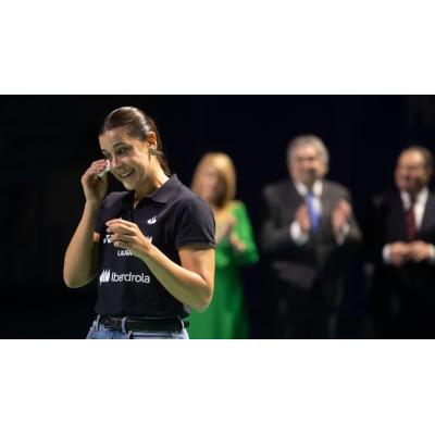 Carolina Marín se despide del bádminton con un emotivo homenaje en Huelva