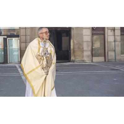 El Ayuntamiento de Pamplona recibirá la visita de la efigie Ángel de Aralar el 14 de abril