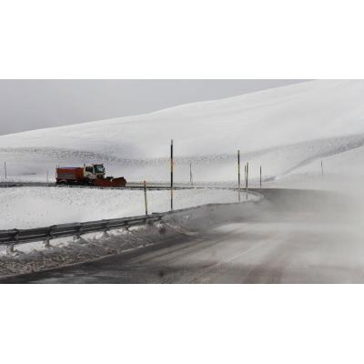 Nieve en las cumbres de Navarra en una jornada de fuertes contrastes térmicos