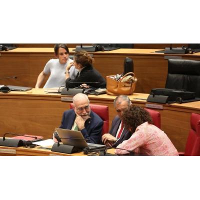 Fotos del pleno del Parlamento de Navarra (jueves 16 de abril de 2026)
