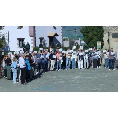 Concentración en Beriáin contra la presencia de okupas
