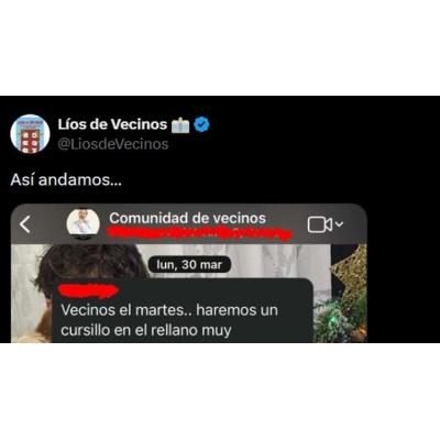 El whatsapp que han enviado en una comunidad de vecinos y que mucha gente quiere copiar