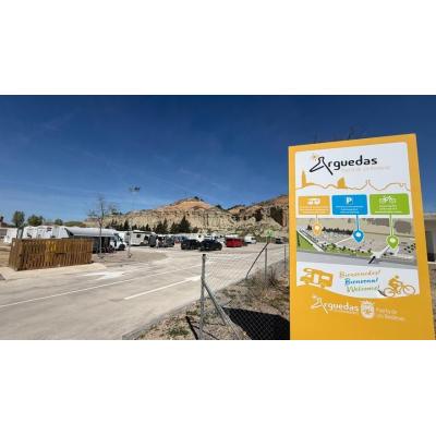 Arguedas abre su nueva área de autocaravanas