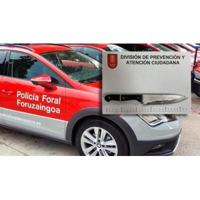 Detenido un joven en Mendillorri por amenazar con un cuchillo a transeúntes y niños en un parque