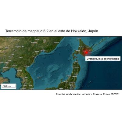 Un terremoto de magnitud 6,2 sacude el norte de Japón