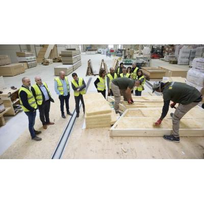 Visita a la nueva planta de producción de Madergia en Aoiz