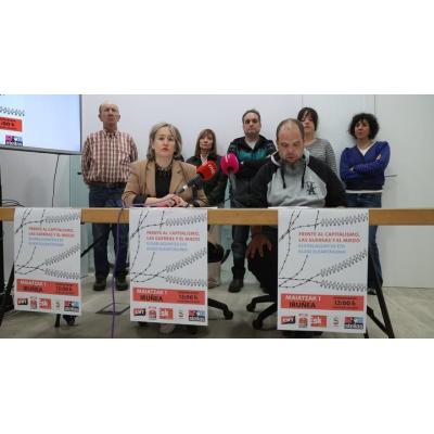 CGT, CNT, ESK, SOLIDARI y STEILAS protestarán el Primero de Mayo por la "crisis permanente" de los trabajadores