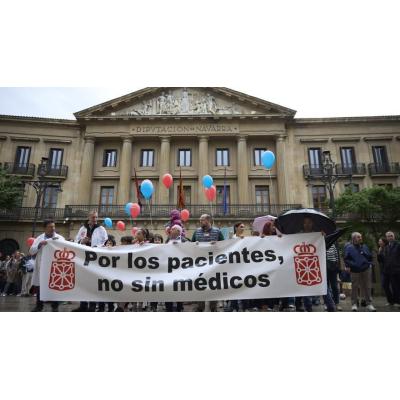 Fotos de la manifestación en Pamplona del Sindicato Médico de Navarra