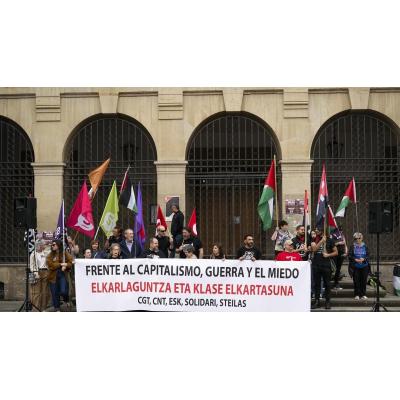 Steilas, CNT, CGT, Solidari y ESK defienden en el Primero de Mayo "los derechos de la clase trabajadora"