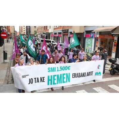 Primero de Mayo | ELA exige un SMI de 1.500 euros en Navarra