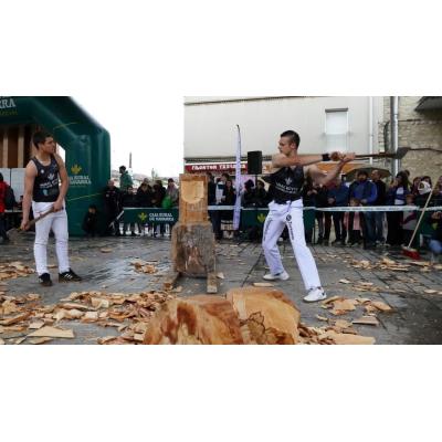 Reñida semifinal del Campeonato Rural Kutxa de aizkora