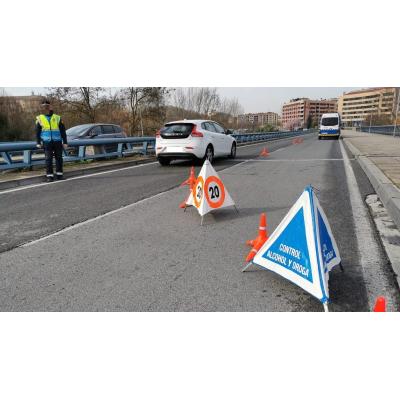 Sancionado por dar positivo en drogas un conductor de 42 años en Ezkaba