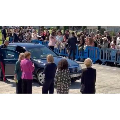 Así ha sido la llegada de la reina Letizia al MUN