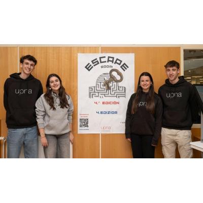 Cuatro estudiantes del grado en Ciencia de Datos ganan la cuarta edición del 'escape room' de la Biblioteca de la UPNA