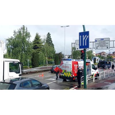 Una herida leve en un accidente con tres vehículos en Cordovilla