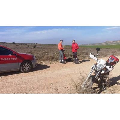 Herida una mujer de 24 años en un accidente con un quad en las Bardenas