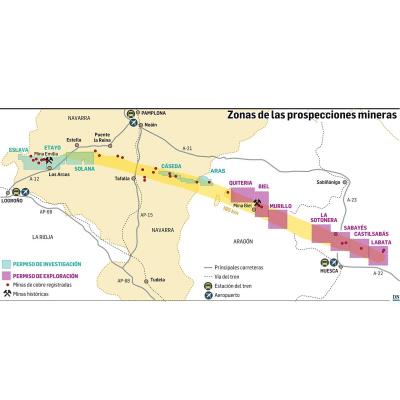 Una minera australiana con exdirectivos de Geoalcali busca cobre en Navarra