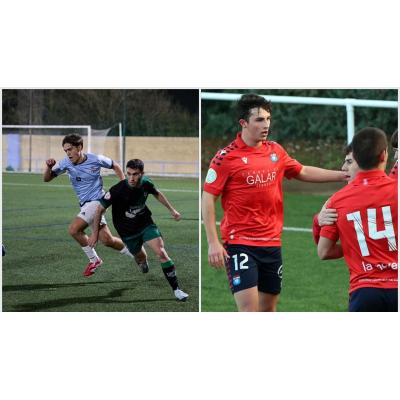 Los goles que firman los defensas del Pamplona y el Subiza