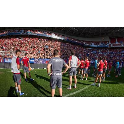 Fotos del entrenamiento de Osasuna con público antes del vital choque de Getafe