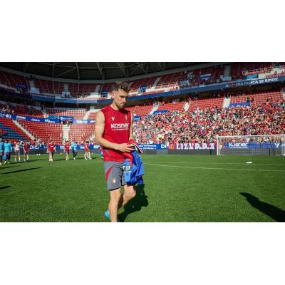 La emoción de Kike Barja en El Sadar: "Ha sido el mejor entrenamiento de mi vida"
