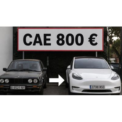 ¿Has cambiado un coche de combustión por un eléctrico? Tienes derecho a recibir hasta 800 euros de regalo