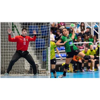 Luzia Zamora, extremo de Replasa Beti Onak, y Ander Martín, meta de Anaitasuna, los mejores de la temporada