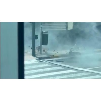 Vídeo: Momento de la detonación de la maleta sospechosa cercana a la Clínica Universidad de Navarra