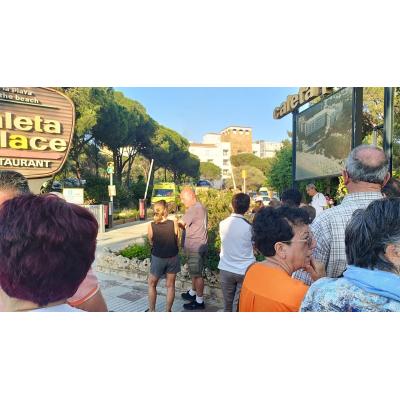 Un incendio obliga a desalojar un hotel de Girona donde se aloja un grupo de 54 jubilados de Villatuerta: "Todo ha quedado en un susto y seguimos con el viaje"