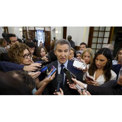 Feijóo ve un "pequeño movimiento" en los socios del PSOE: "184 diputados estamos pidiendo elecciones anticipadas"