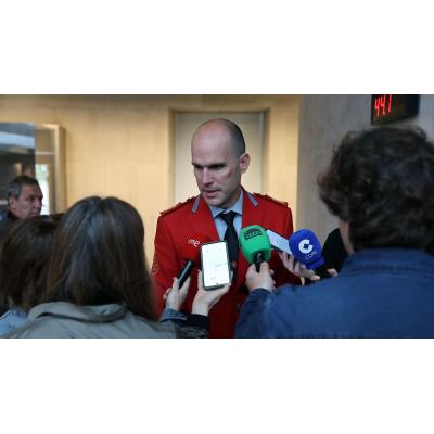 Iván Ortueta, jefe de Policía Foral: "Es el momento de arropar a las familias y de darles todo el soporte que podamos"
