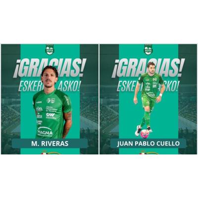 Riveras y Cuello, bajas en Osasuna Magna