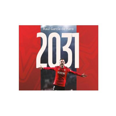 Osasuna renueva a Raúl García de Haro hasta 2031