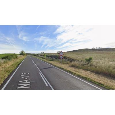 Dos heridos en Olite tras salirse de la vía