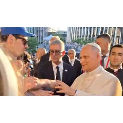 Nicolás Atanes Santos, estudiante navarro que habló con el Papa: "Me preguntó dónde estudiaba. ‘En Pamplona’, le respondí”